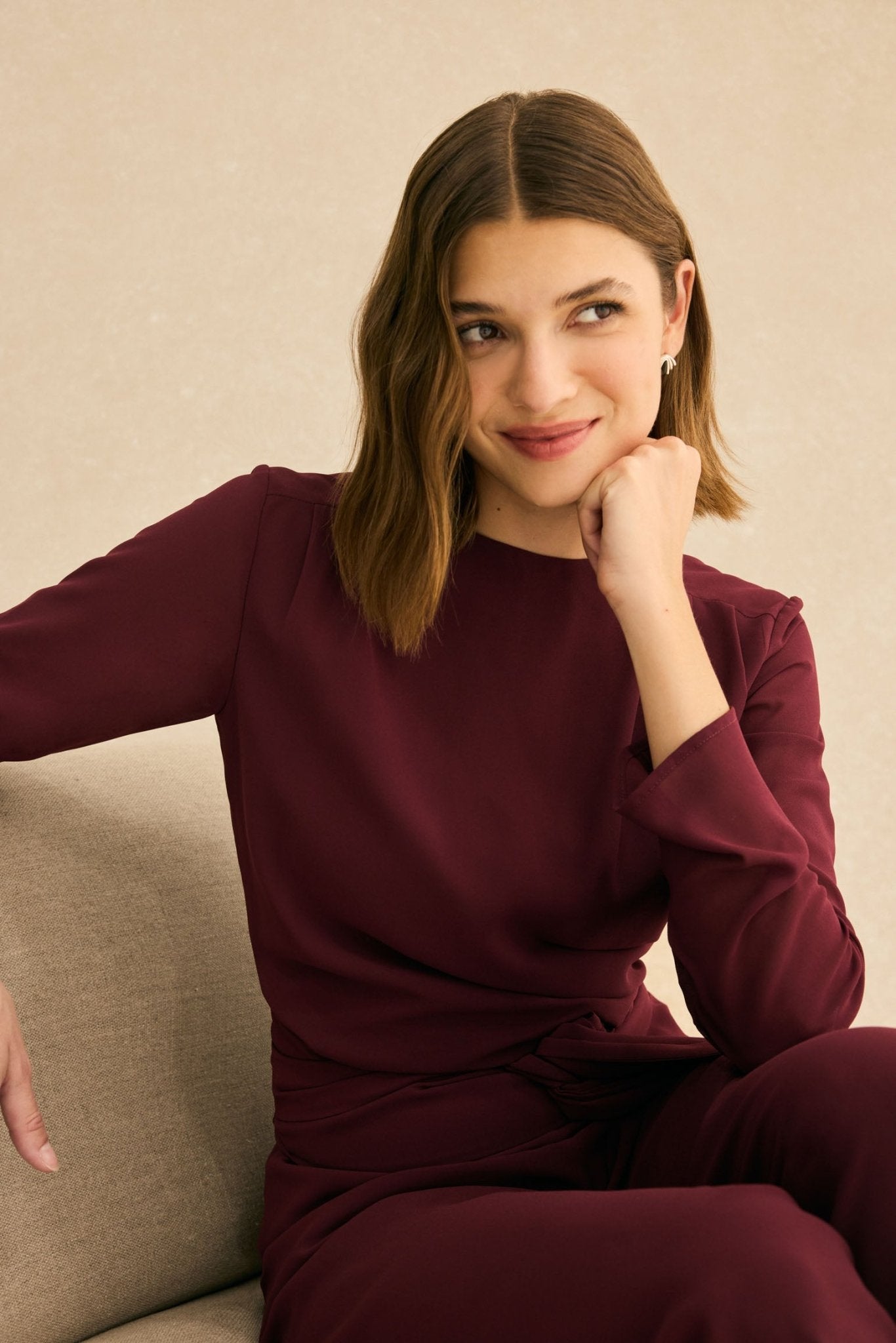 Blusa BAILE Burdeos Monastrell - BIMANI