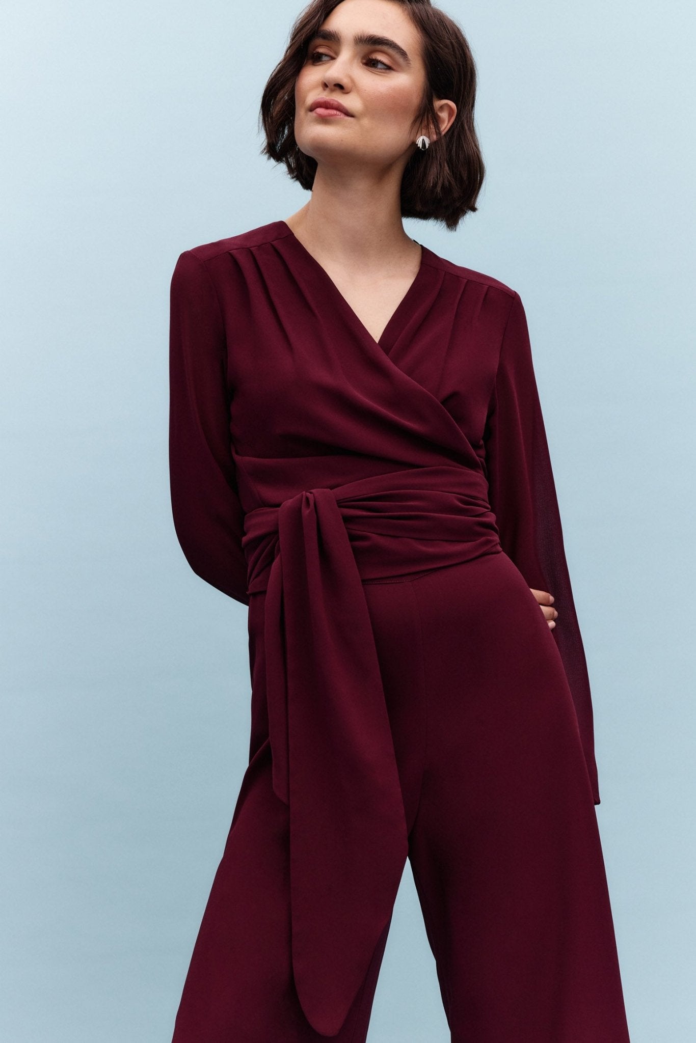 Blusa BAILE Burdeos Monastrell - BIMANI