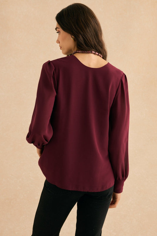 Blusa BALLESTA Burdeos Monastrell - BIMANI