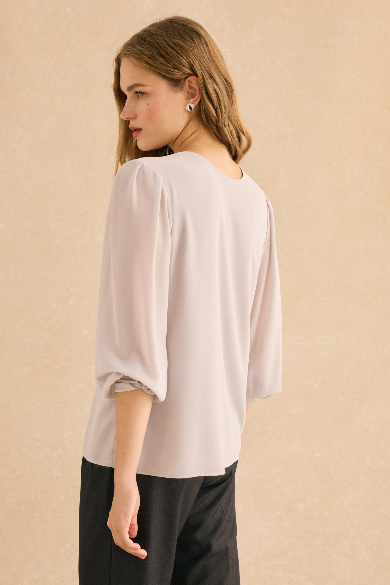 Blusa BALLESTA Gris Perla - BIMANI