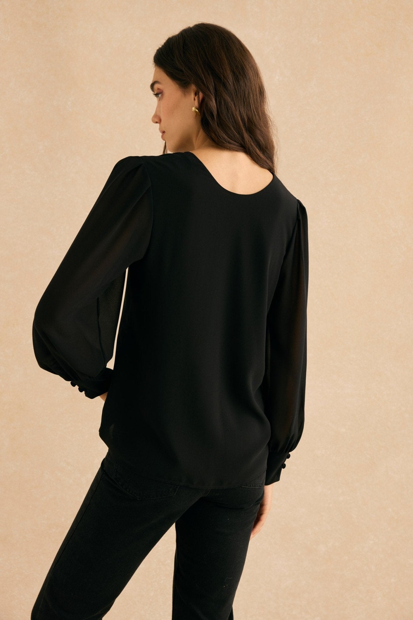 Blusa BALLESTA Negro Magnético - BIMANI