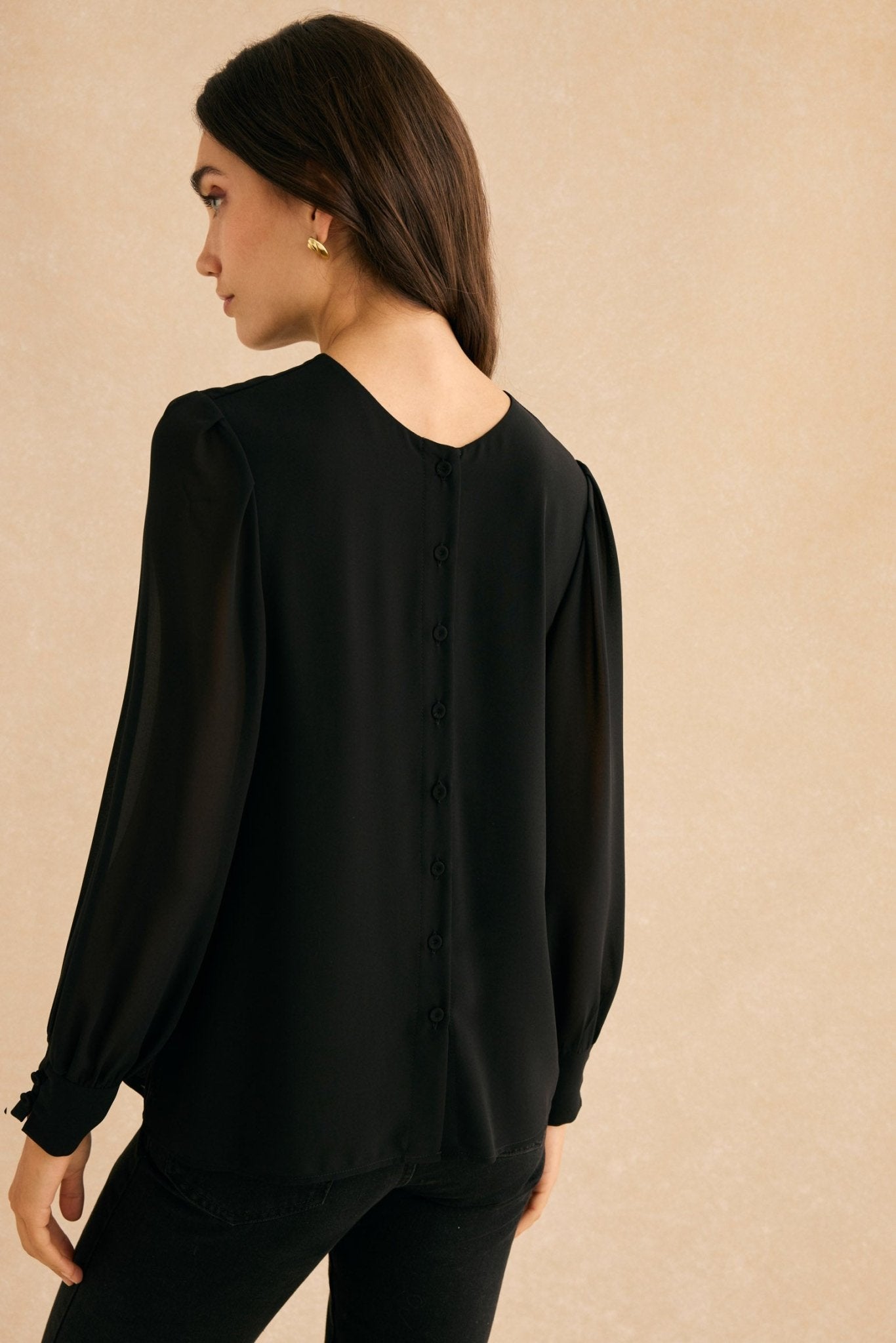 Blusa BALLESTA Negro Magnético - BIMANI