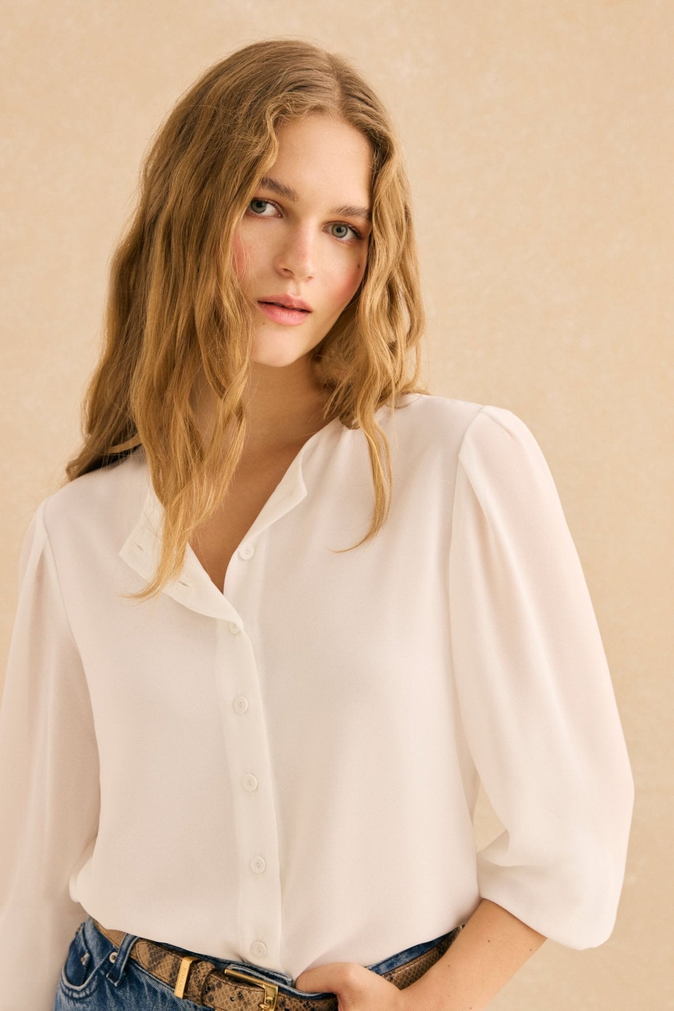 Blusa BALLESTA Blanco Eterno - BIMANI