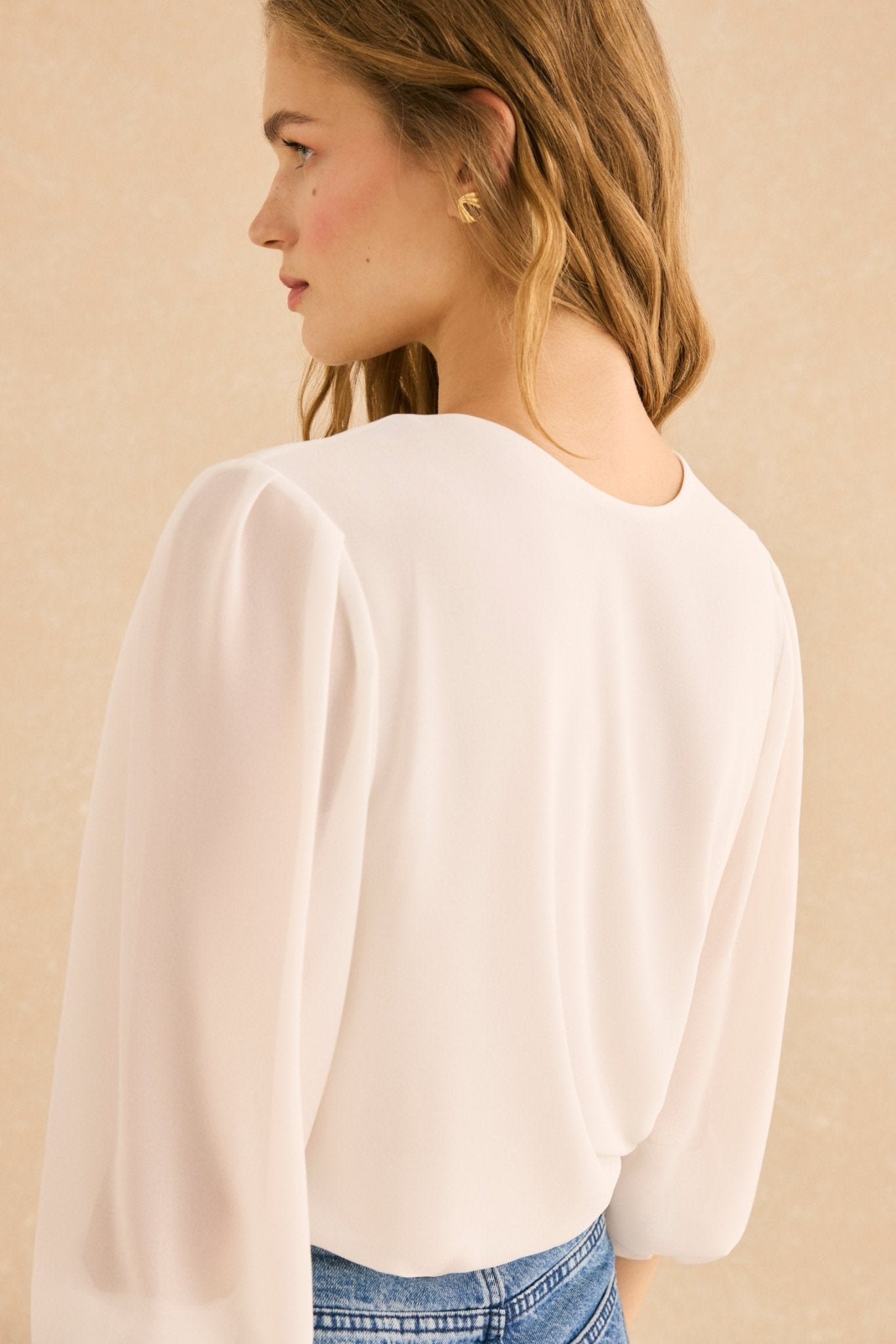 Blusa BALLESTA Blanco Eterno - BIMANI