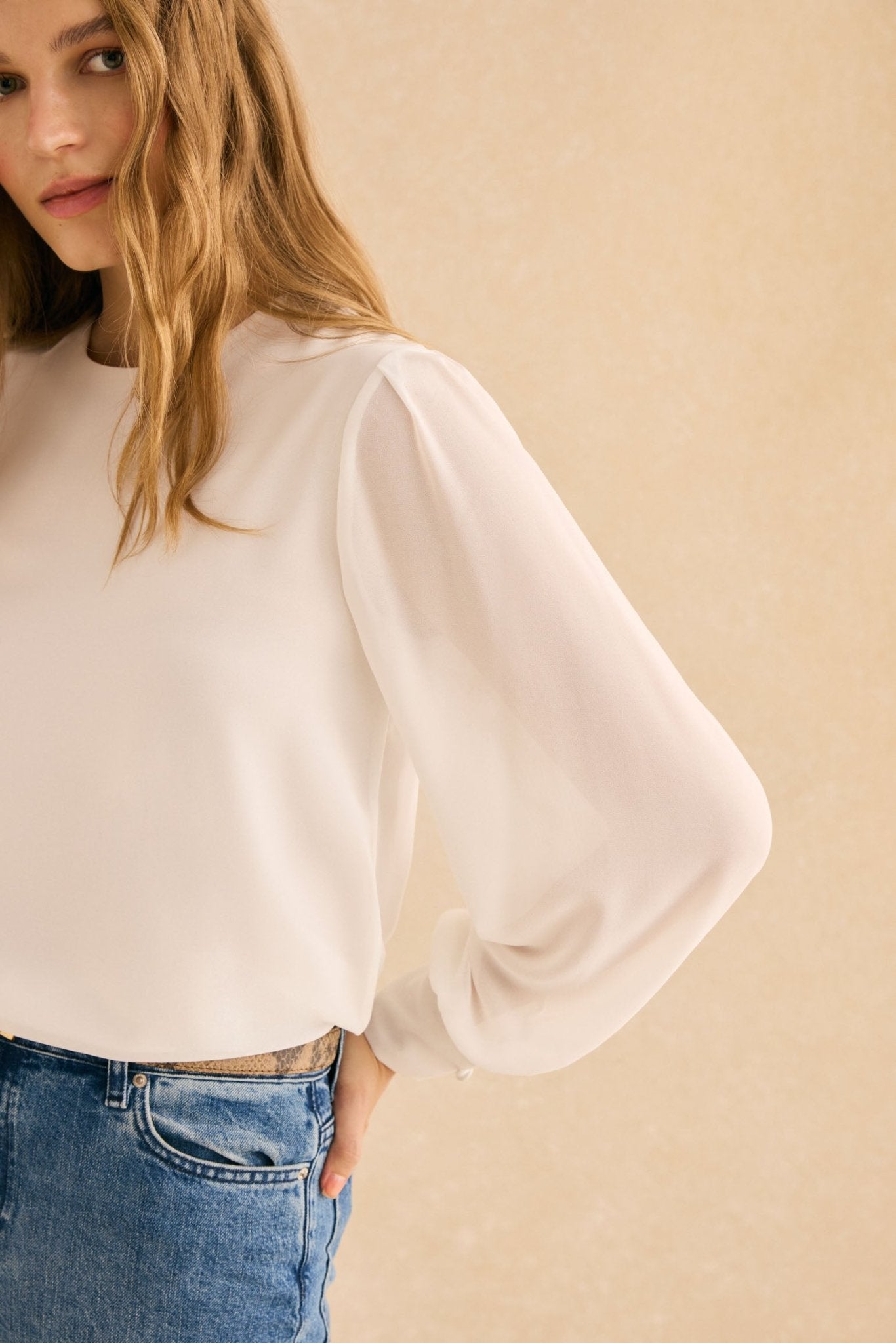 Blusa BALLESTA Blanco Eterno - BIMANI