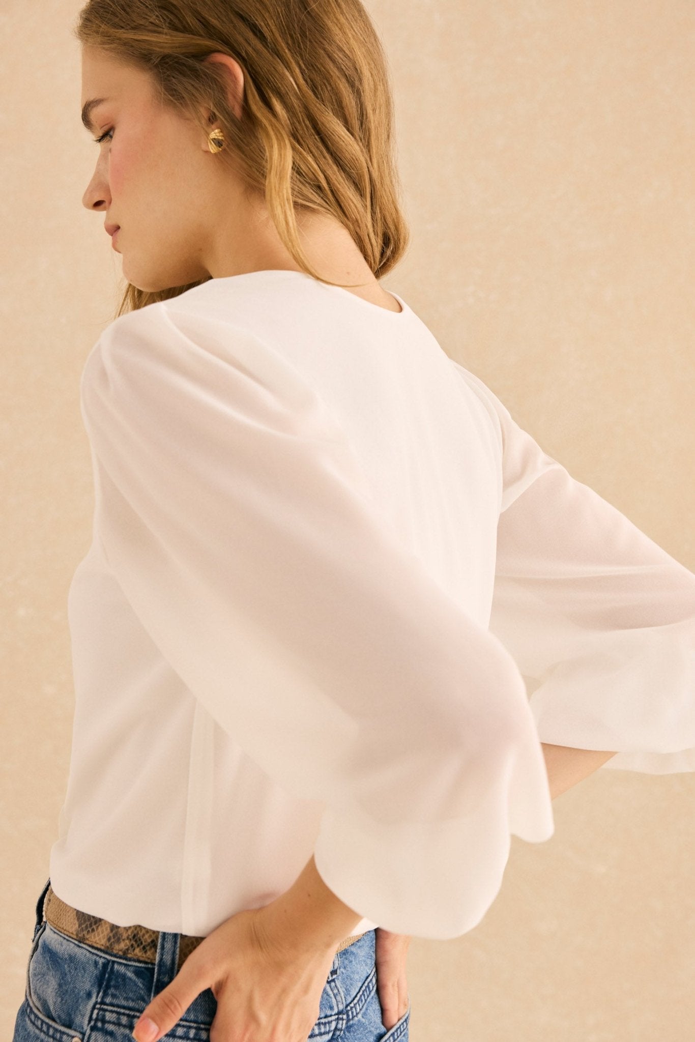 Blusa BALLESTA Blanco Eterno - BIMANI