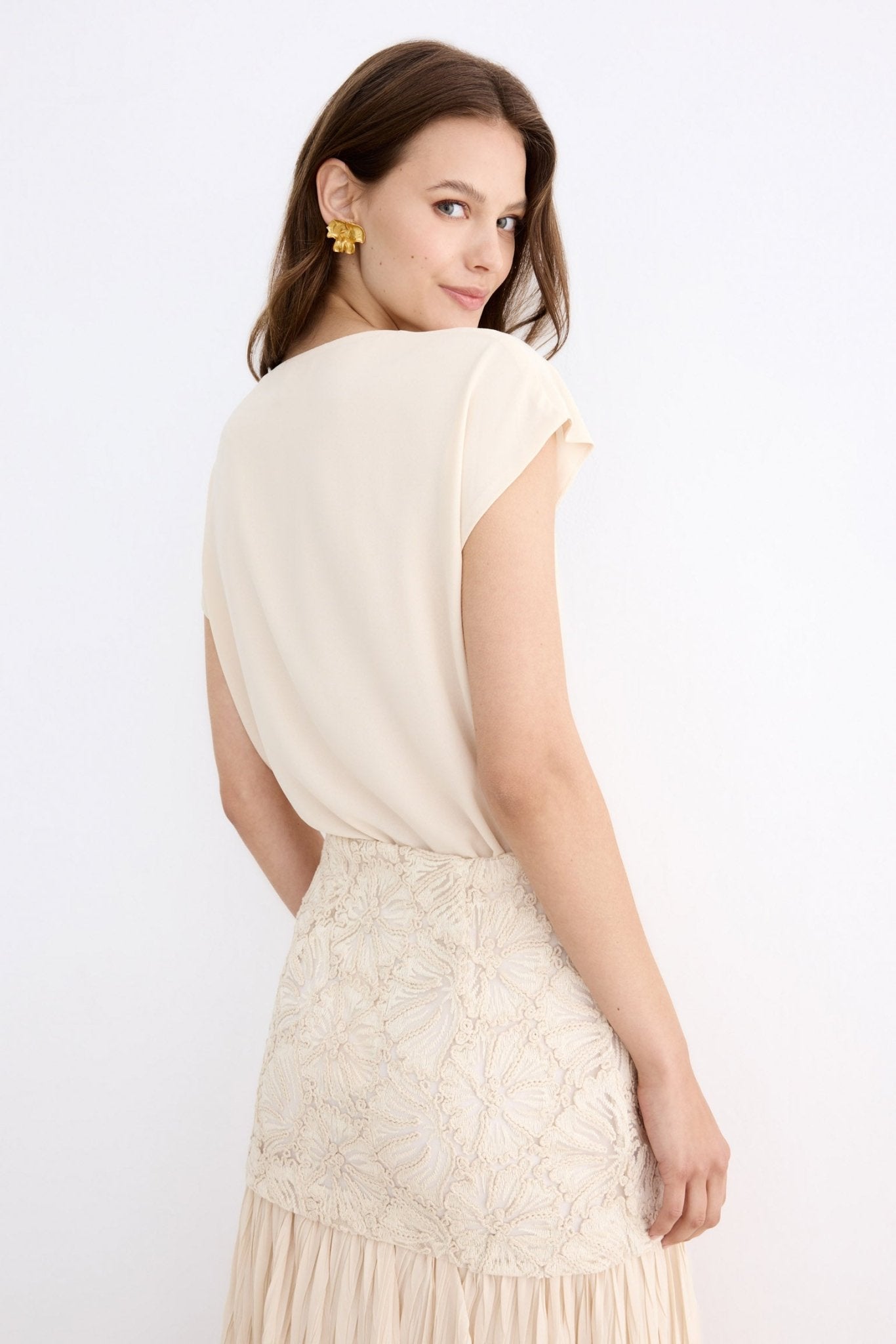 Blusa BAYAMO Beige - BIMANI