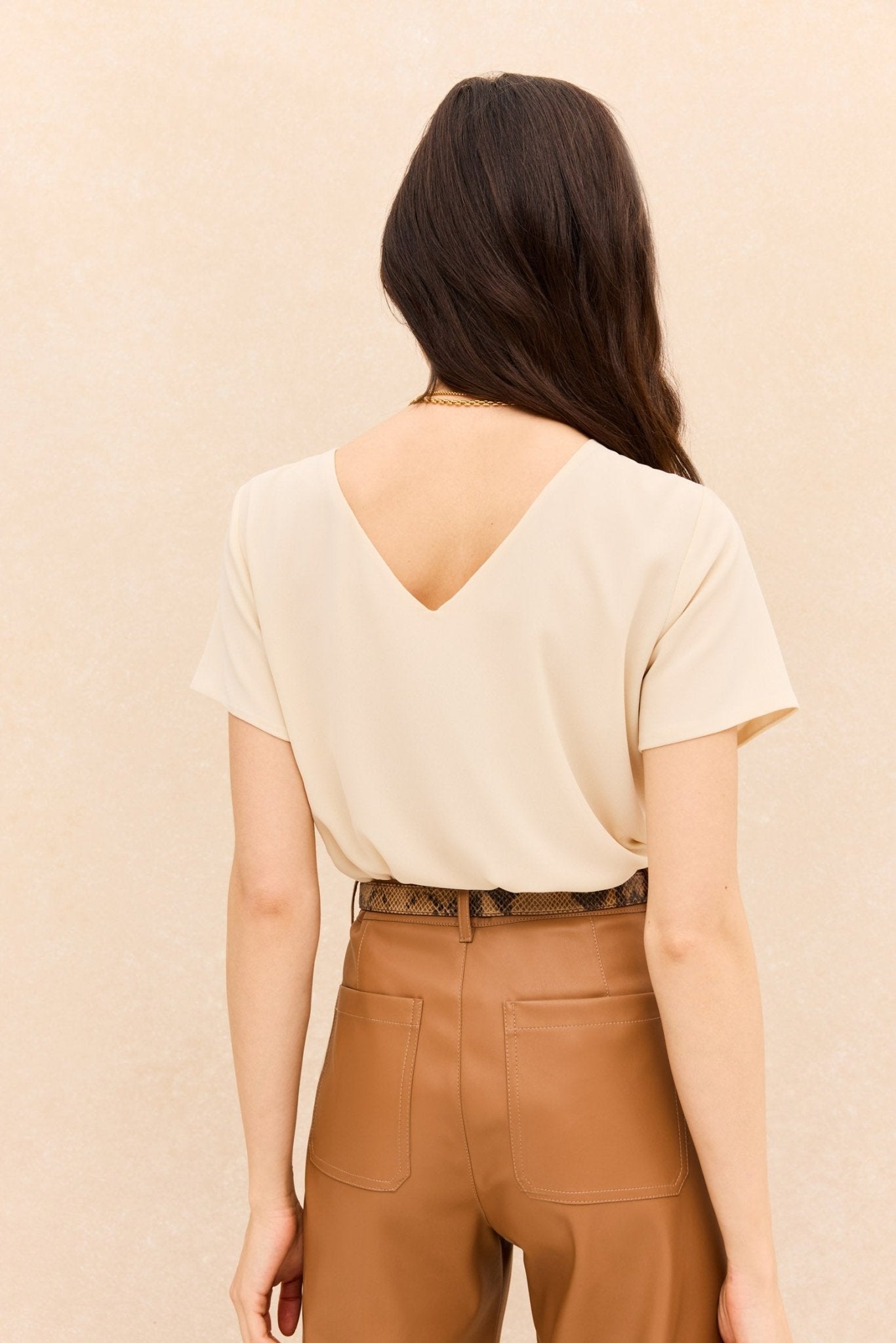 Blusa CALA Beige Caliza - BIMANI