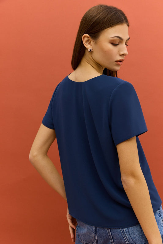 Blusa CALA Azul Cantábrico - BIMANI