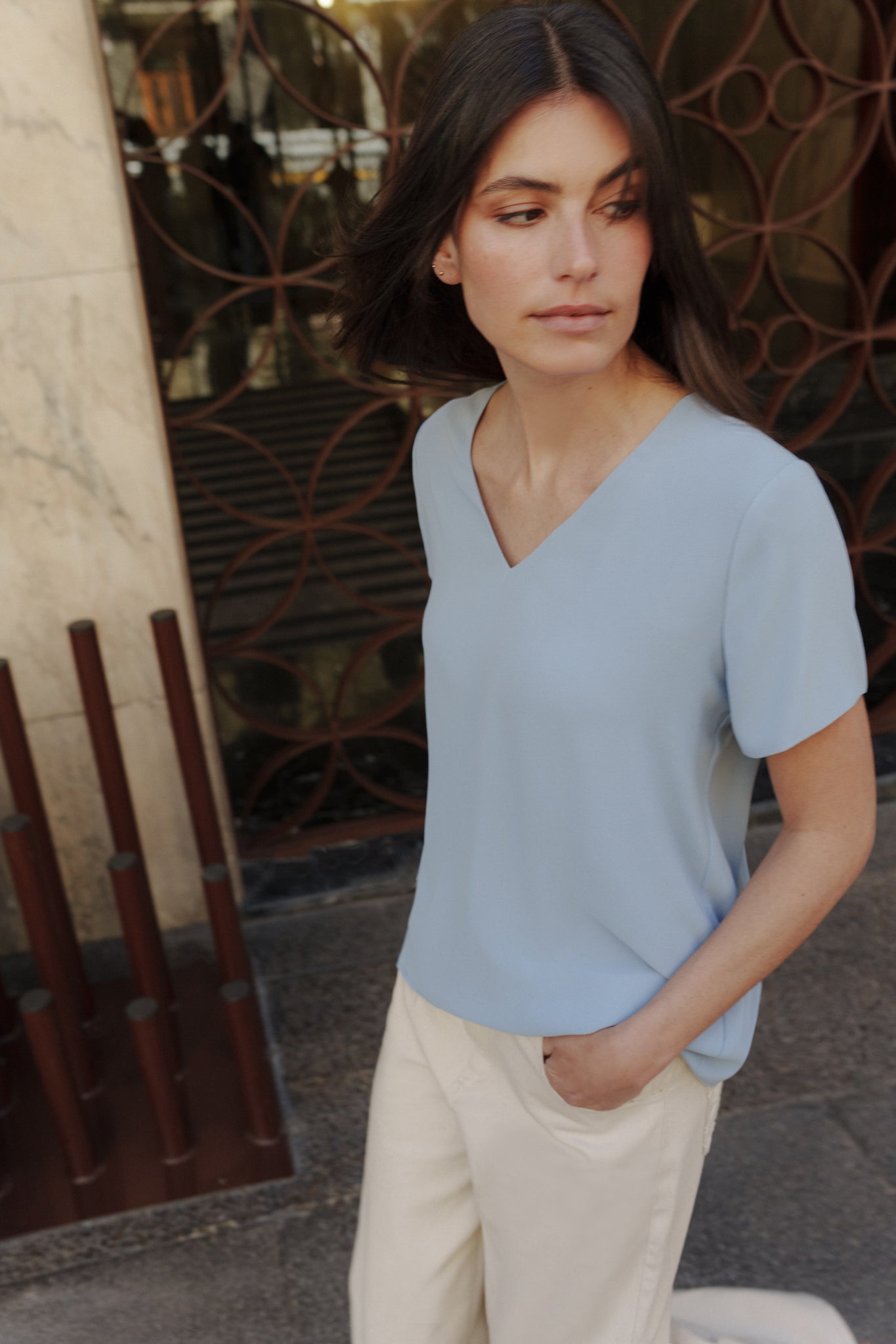Blusa CALA Azul Bruma - BIMANI