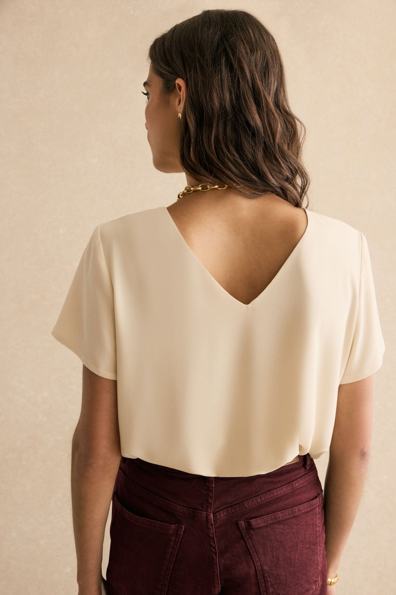Blusa CALA Beige Caliza - BIMANI