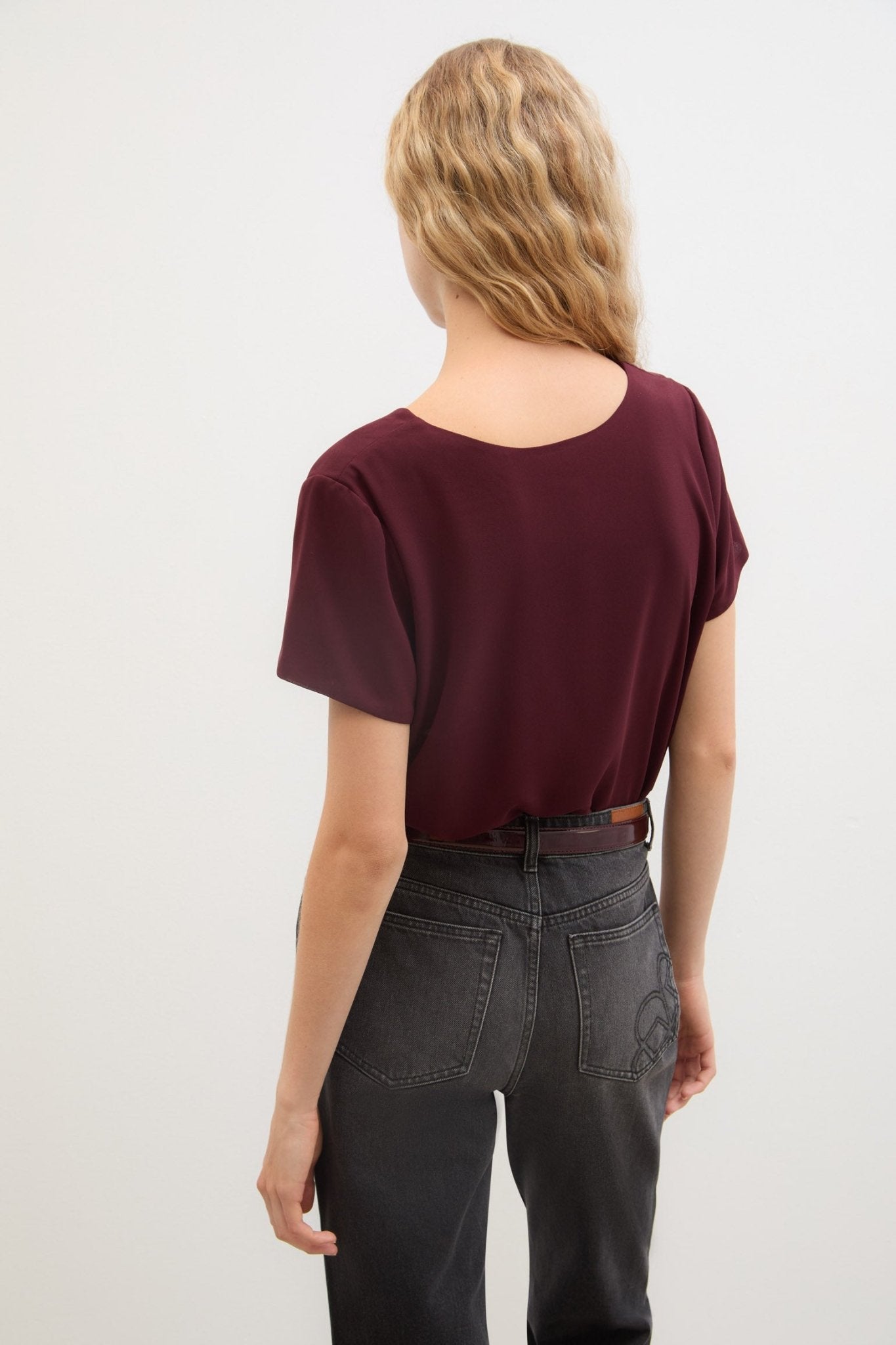 Blusa CALA Burgundy - BIMANI