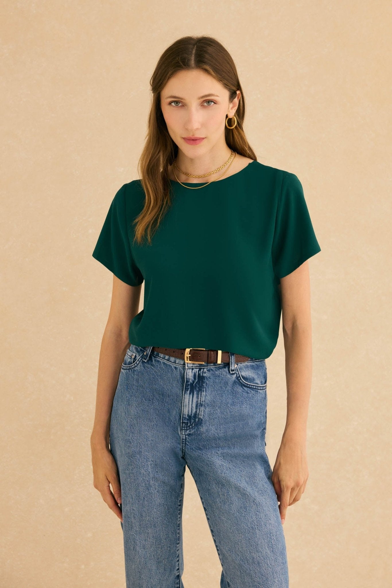 Blusa CALA Verde Hiedra - BIMANI