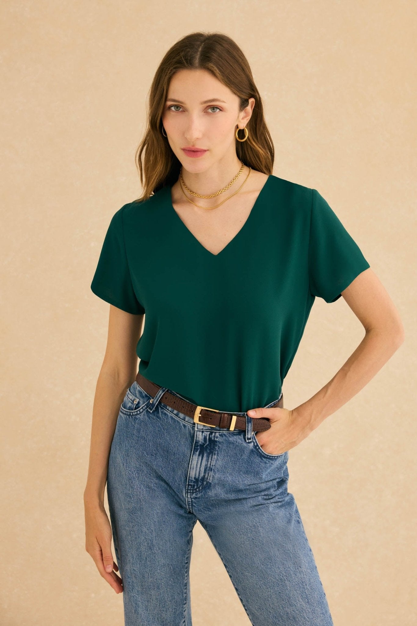 Blusa CALA Verde Hiedra - BIMANI