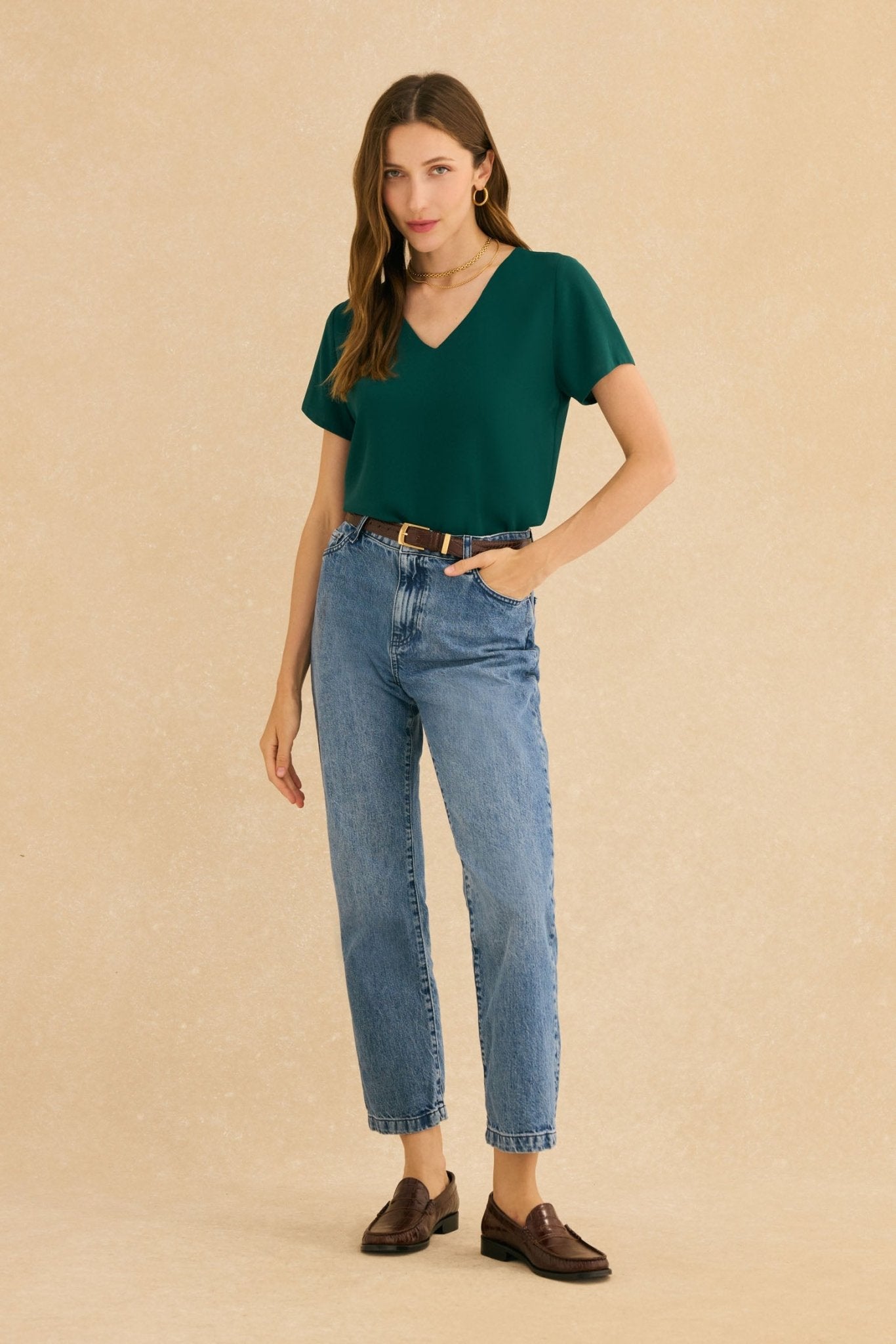Blusa CALA Verde Hiedra - BIMANI