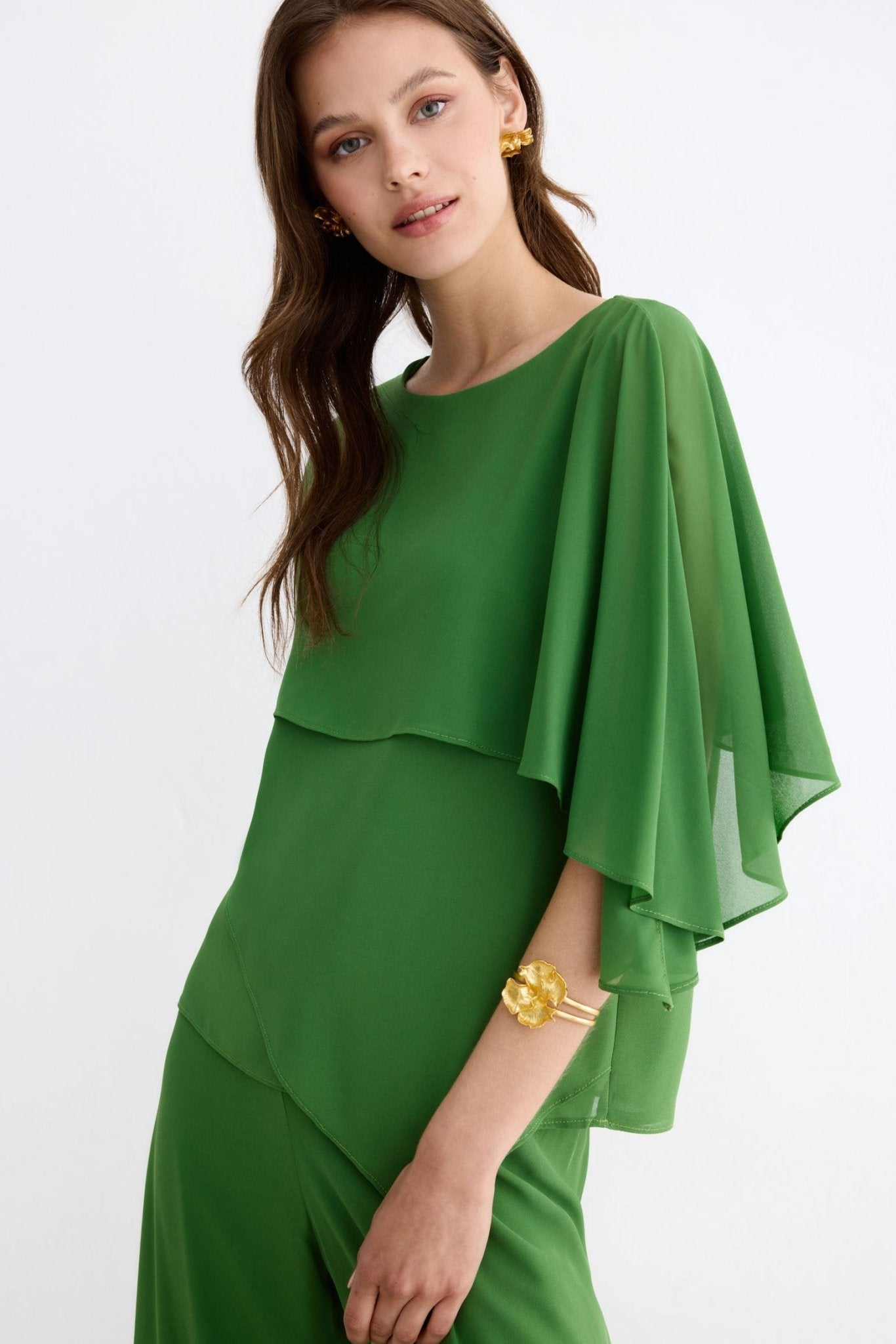 Blusa CAMELIA Green Forest - BIMANI