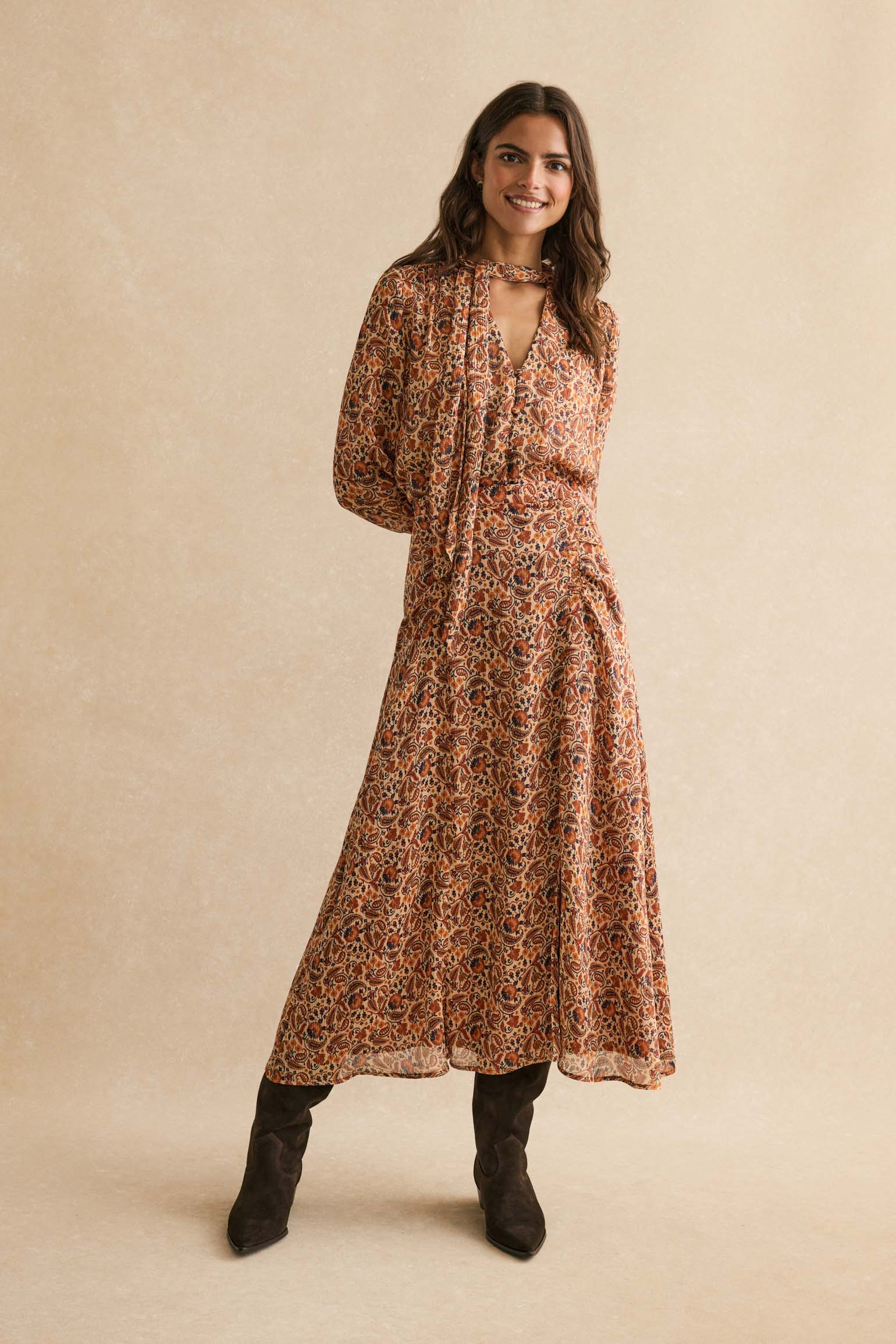 Blusa CHRISTINE Estampado Teja - BIMANI