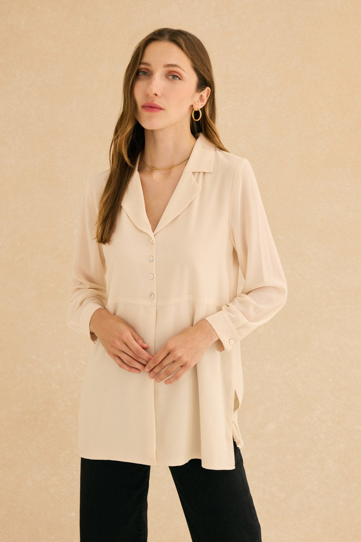 Blusa CINER Beige Caliza - BIMANI