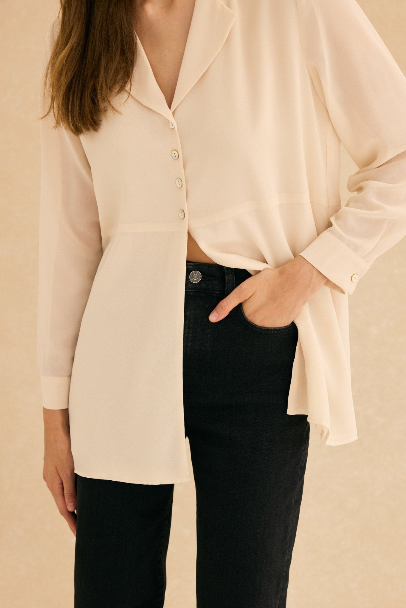Blusa CINER Beige Caliza - BIMANI