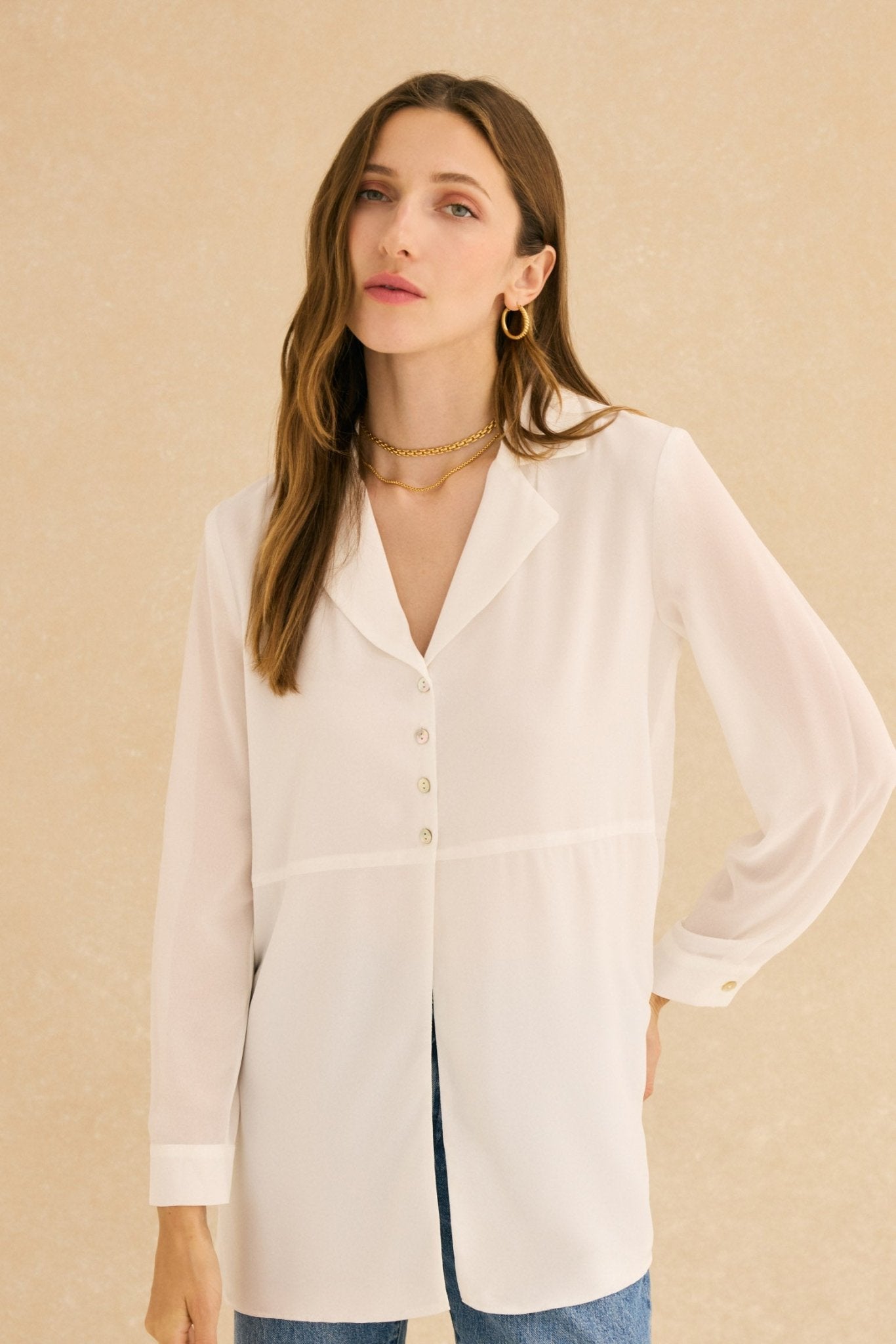 Blusa CINER Blanco Eterno - BIMANI