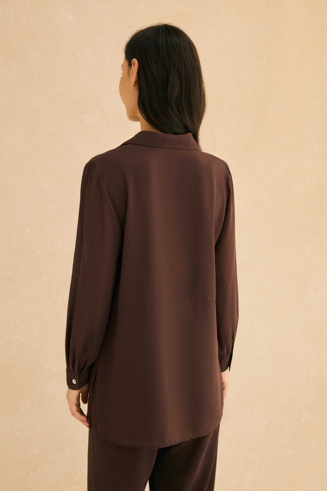 Blusa CINER Marrón Cacao - BIMANI