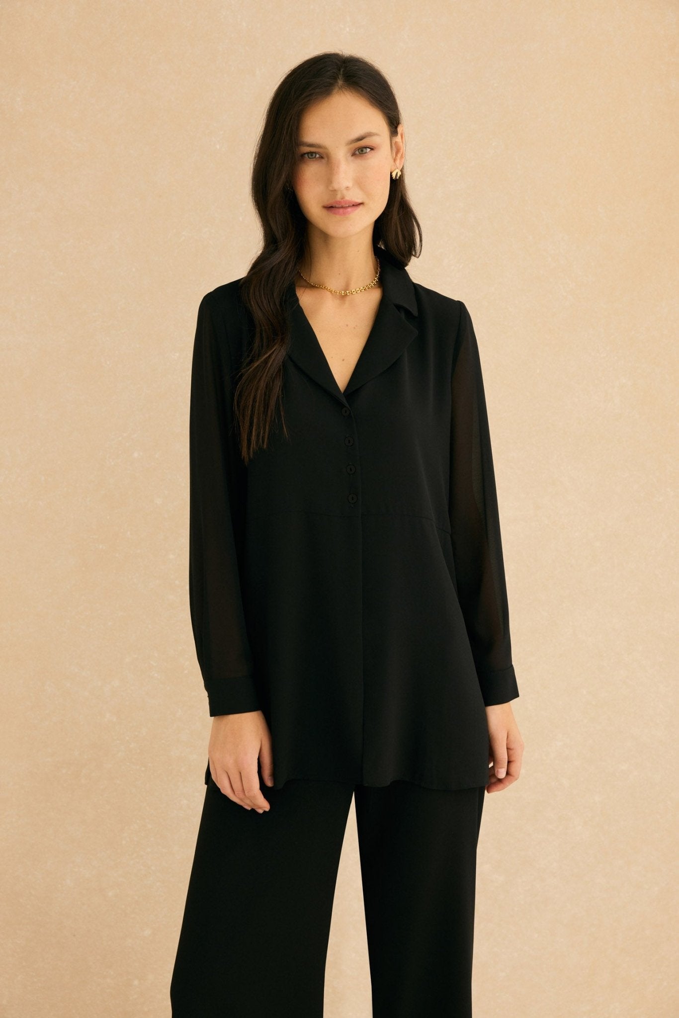 Blusa CINER Negro Magnético - BIMANI