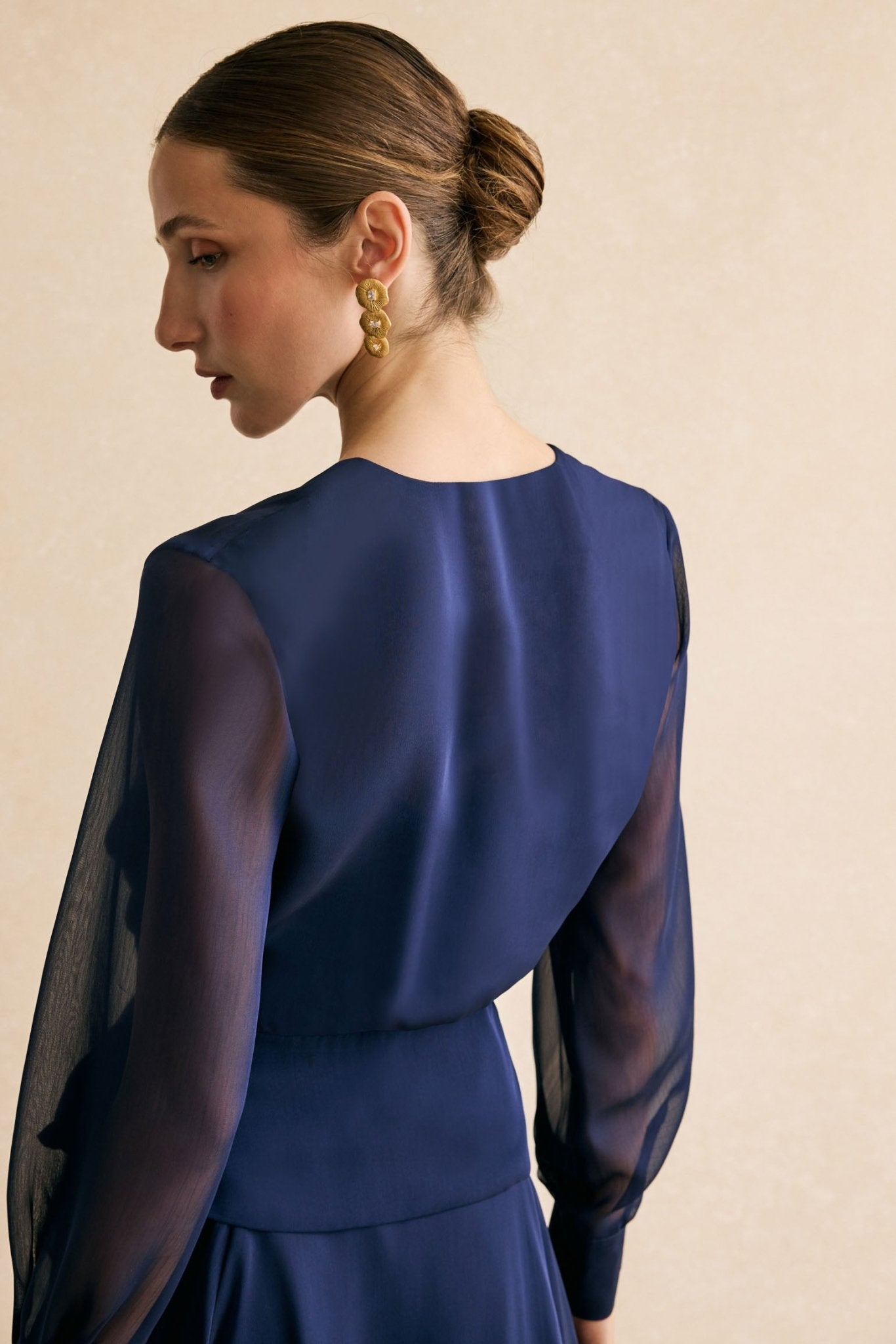 Blusa CLAIRE Azul Cantábrico - BIMANI