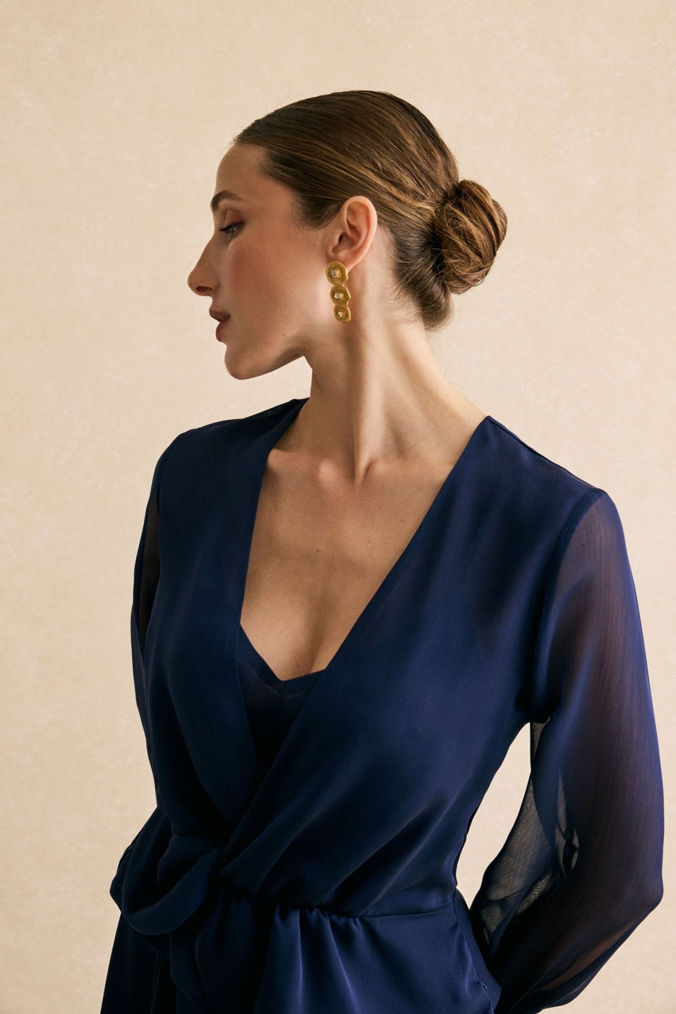 Blusa CLAIRE Azul Cantábrico - BIMANI