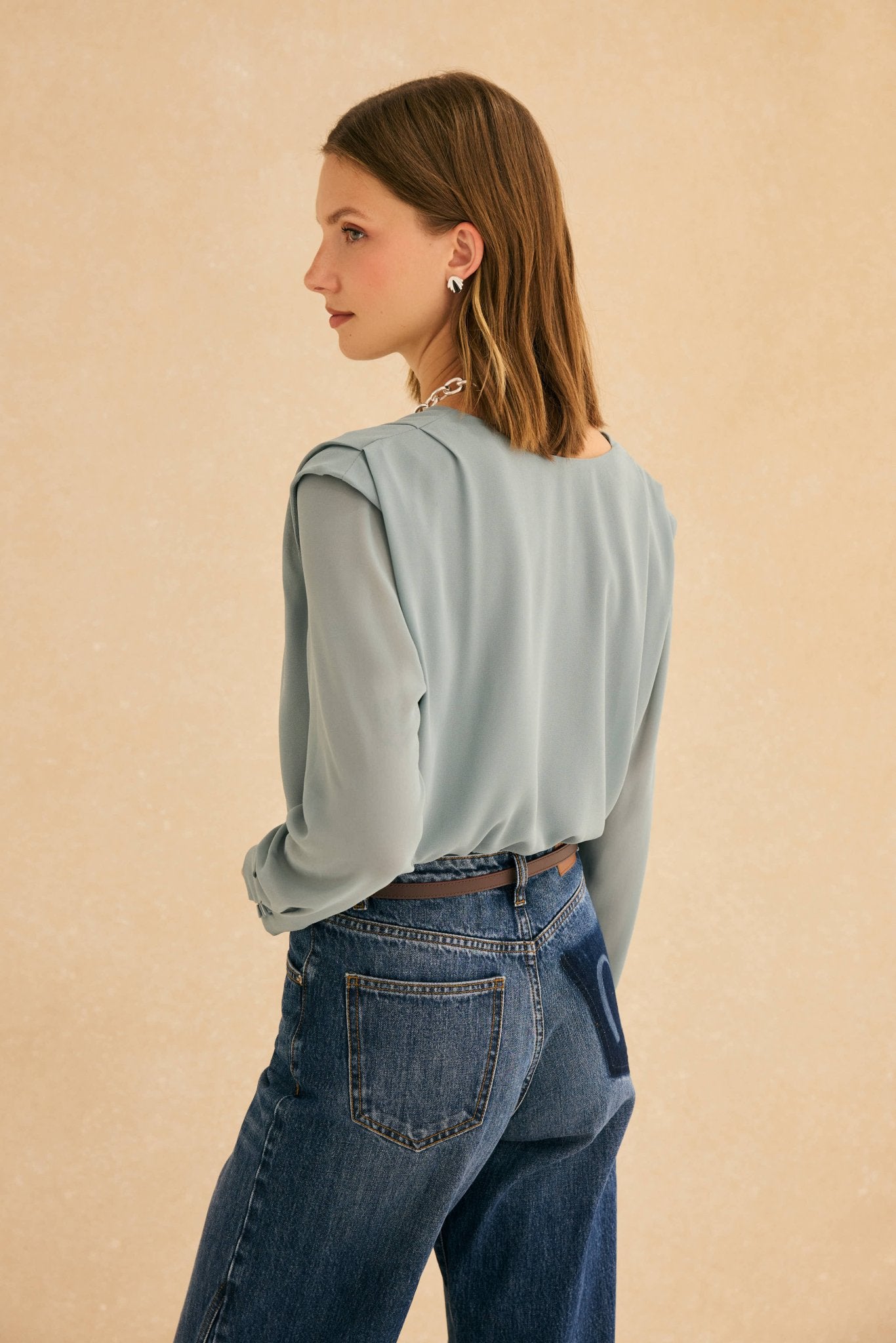 Blusa DENNIS Azul Atlántico - BIMANI