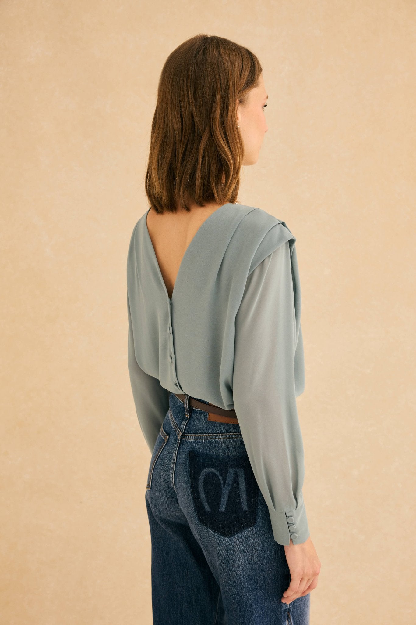 Blusa DENNIS Azul Atlántico - BIMANI