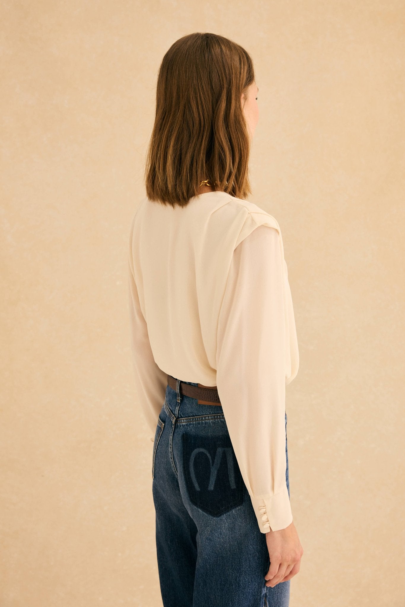 Blusa DENNIS Beige Caliza - BIMANI