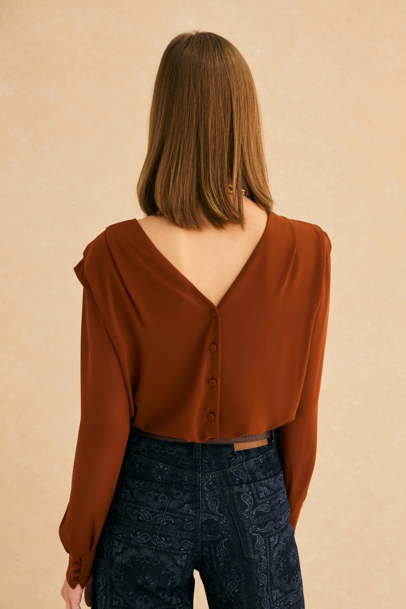 Blusa DENNIS Ocre Godello - BIMANI