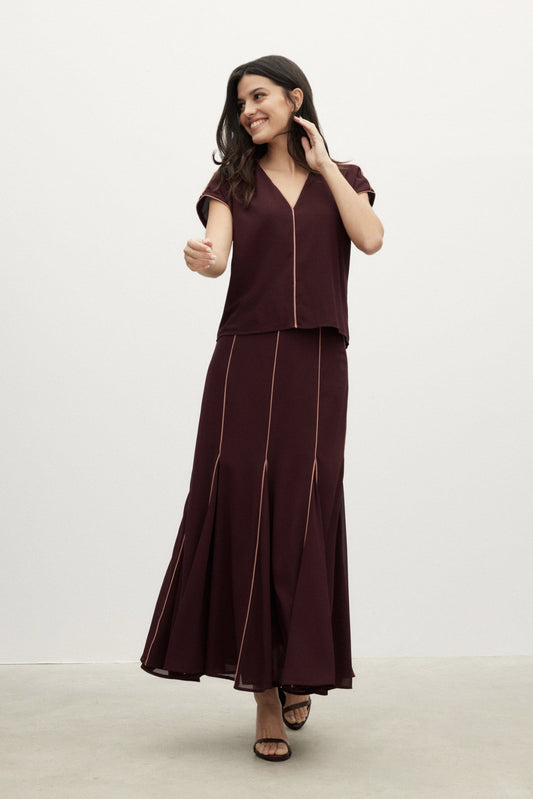 Blusa ELIANA Burgundy - BIMANI