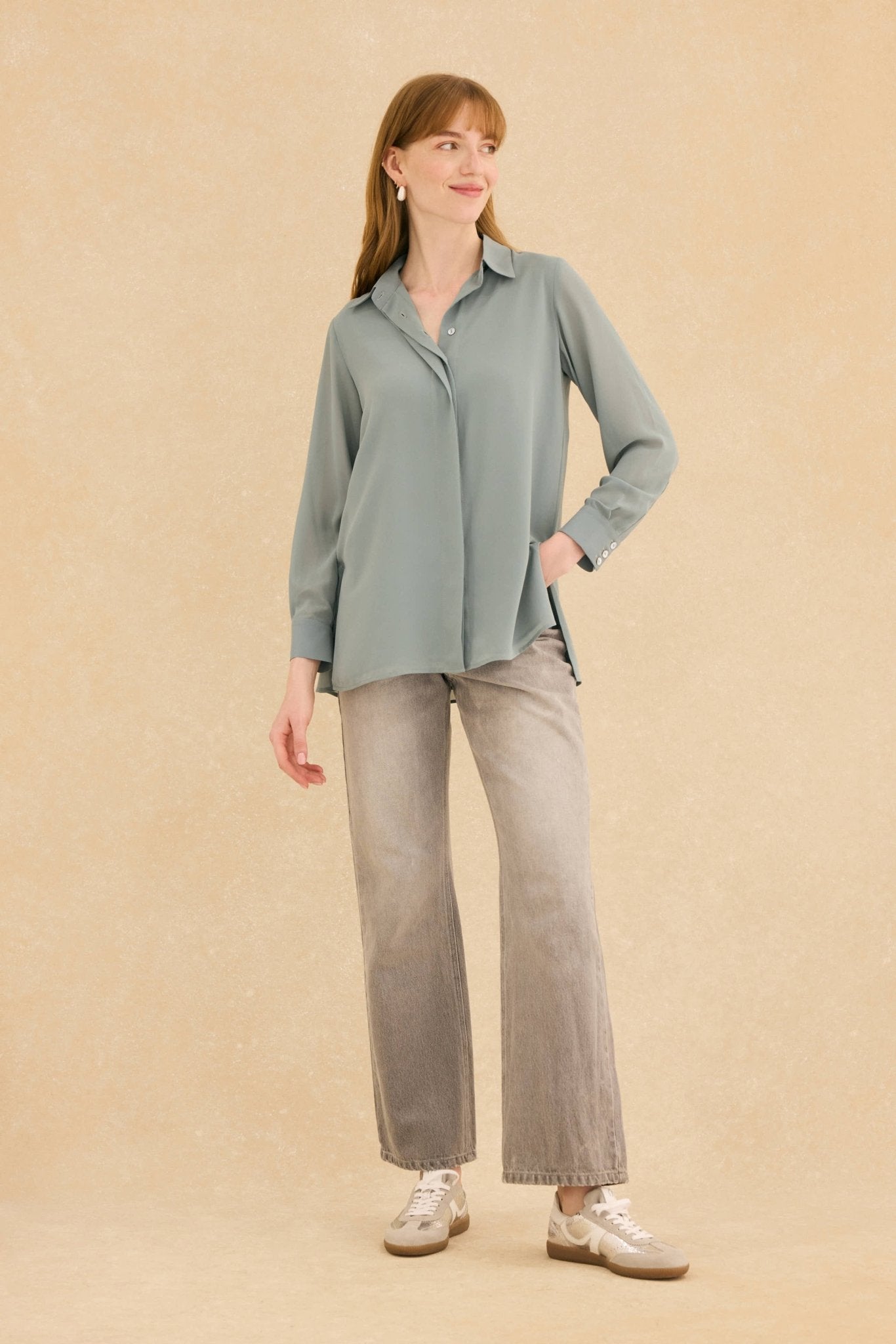 Blusa ESENCIA Azul Atlántico - BIMANI