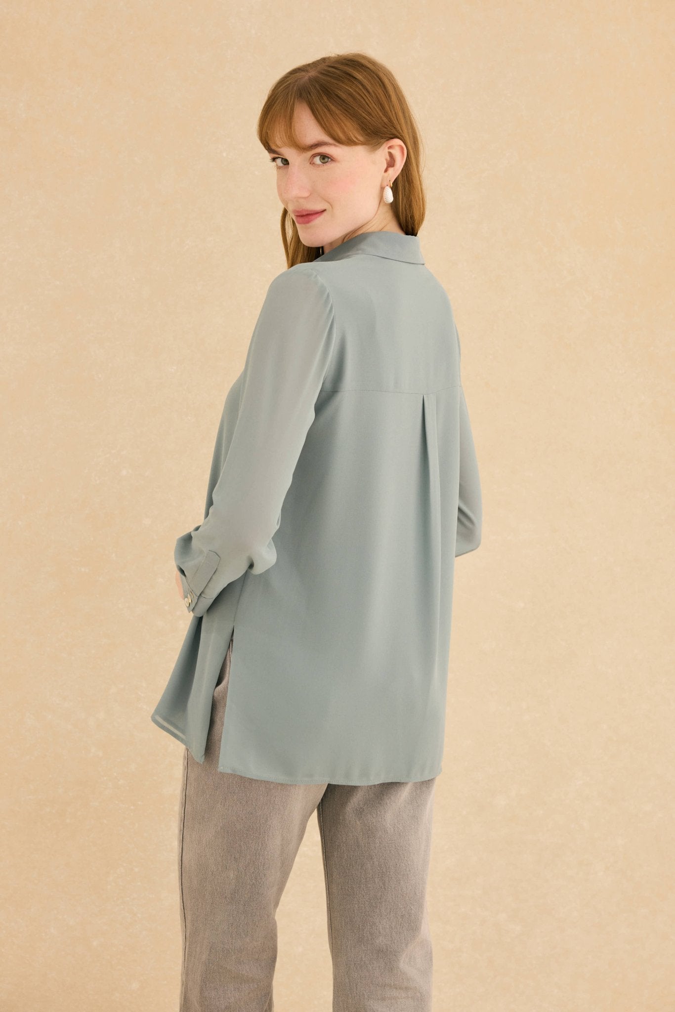 Blusa ESENCIA Azul Atlántico - BIMANI