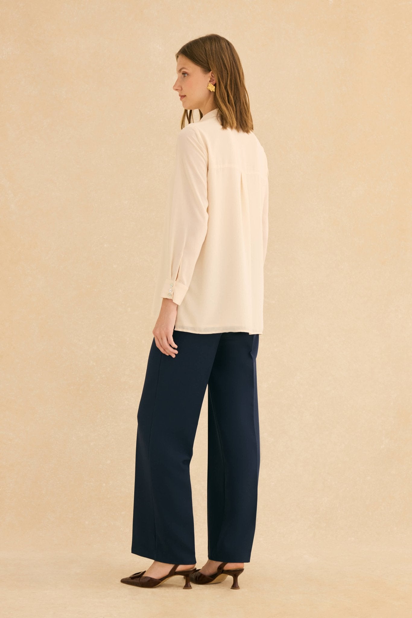 Blusa ESENCIA Beige Caliza - BIMANI