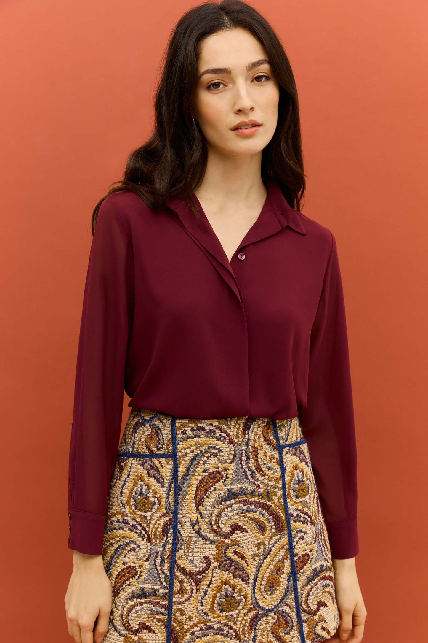 Blusa ESENCIA Burdeos Monastrell - BIMANI