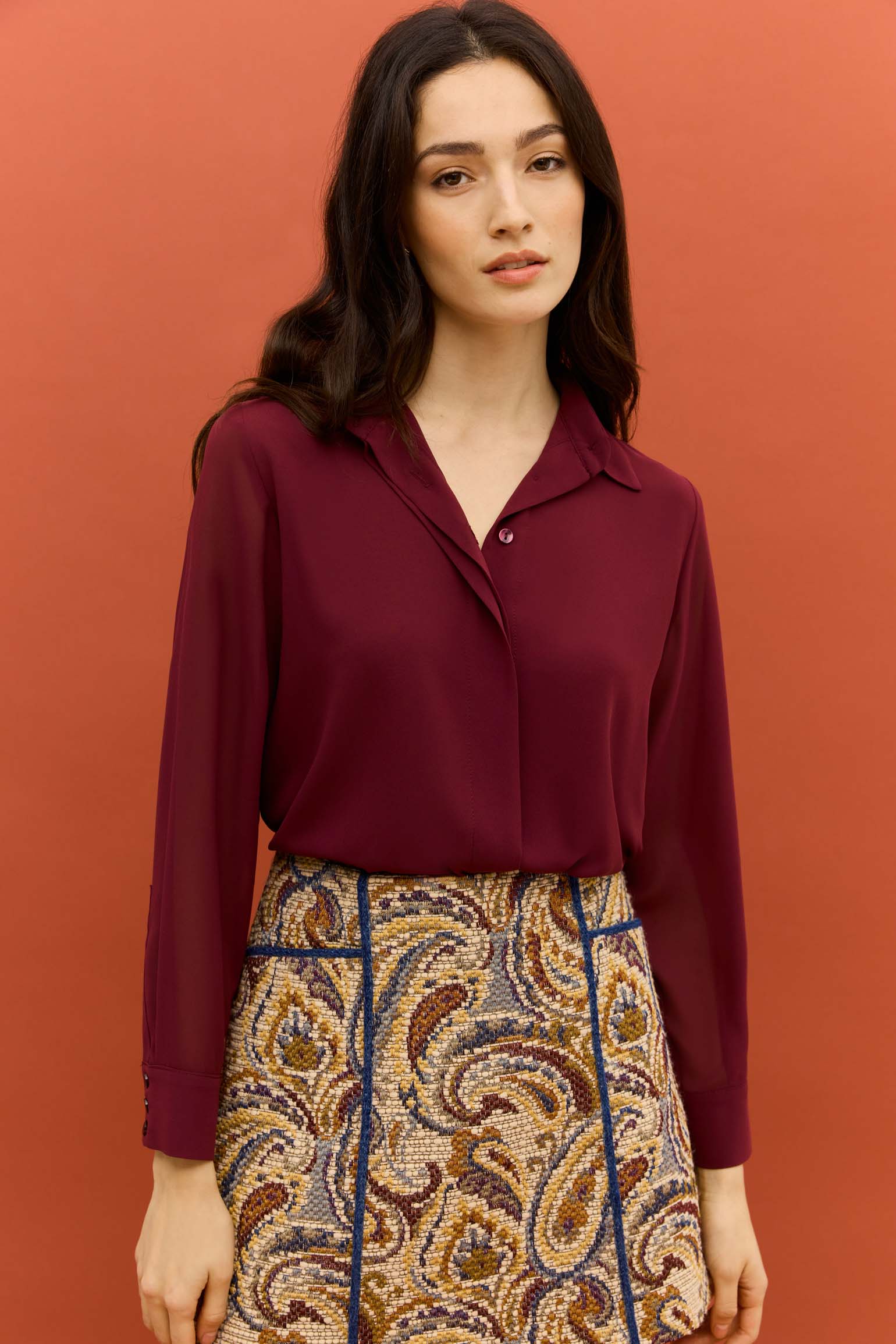 Blusa ESENCIA Burdeos Monastrell - BIMANI