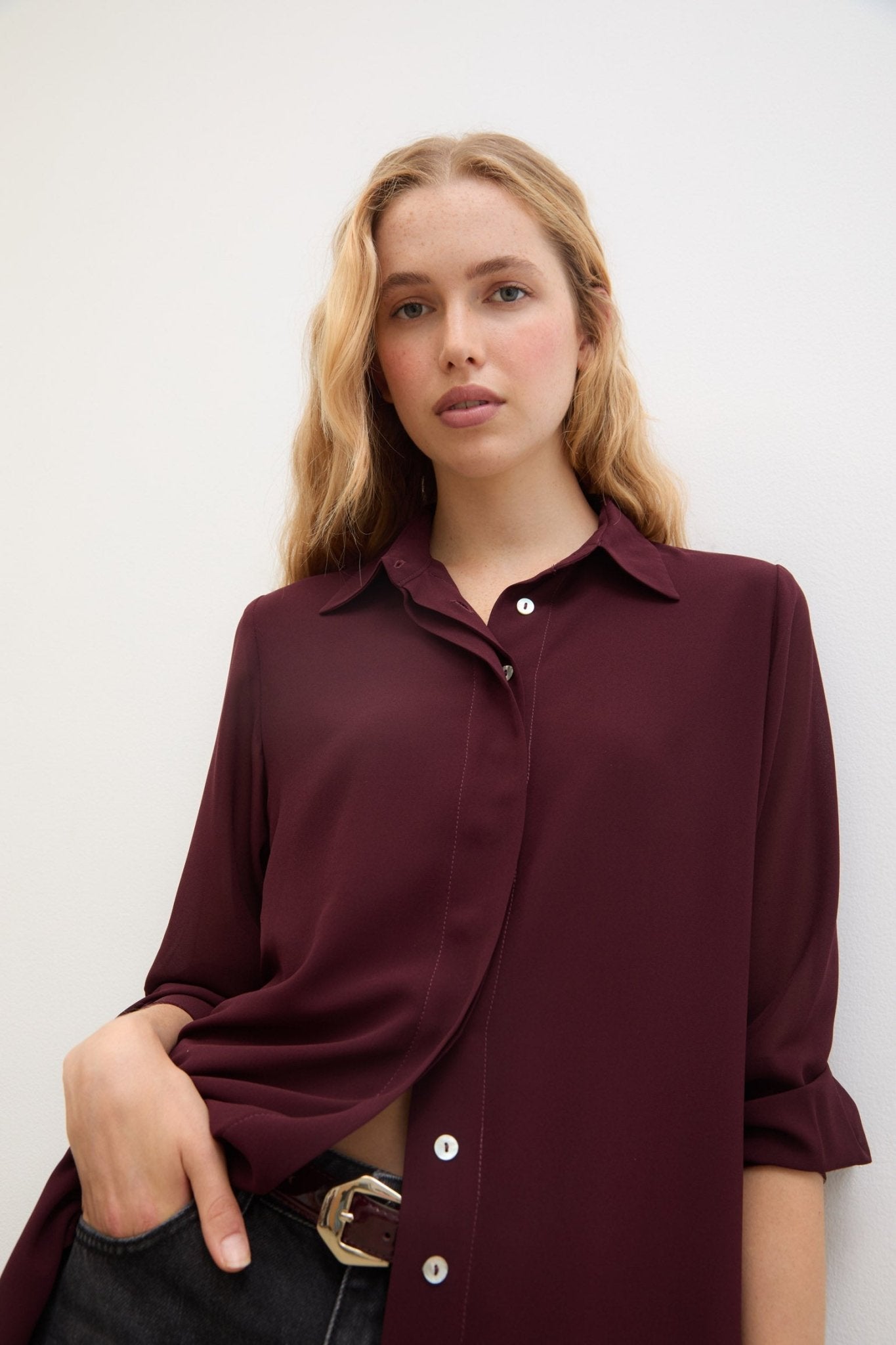 Blusa ESENCIA Burgundy - BIMANI