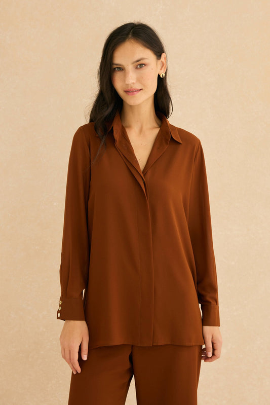 Blusa ESENCIA Ocre Godello - BIMANI
