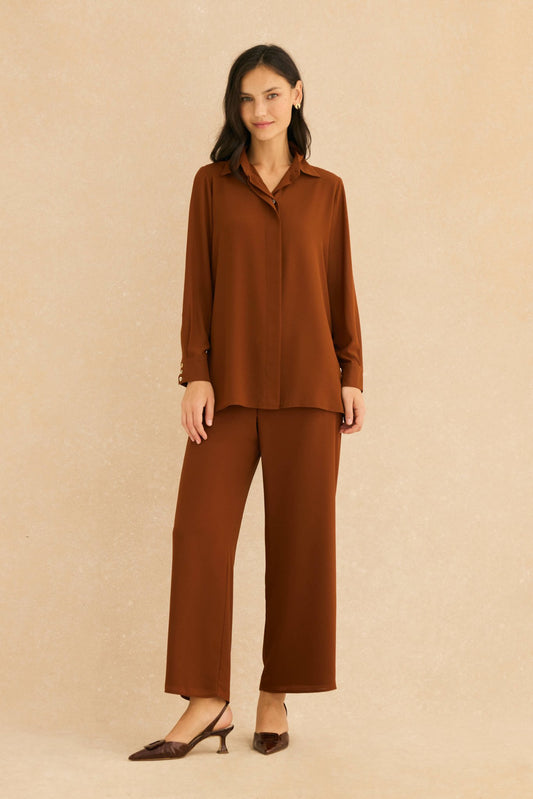 Blusa ESENCIA Ocre Godello - BIMANI