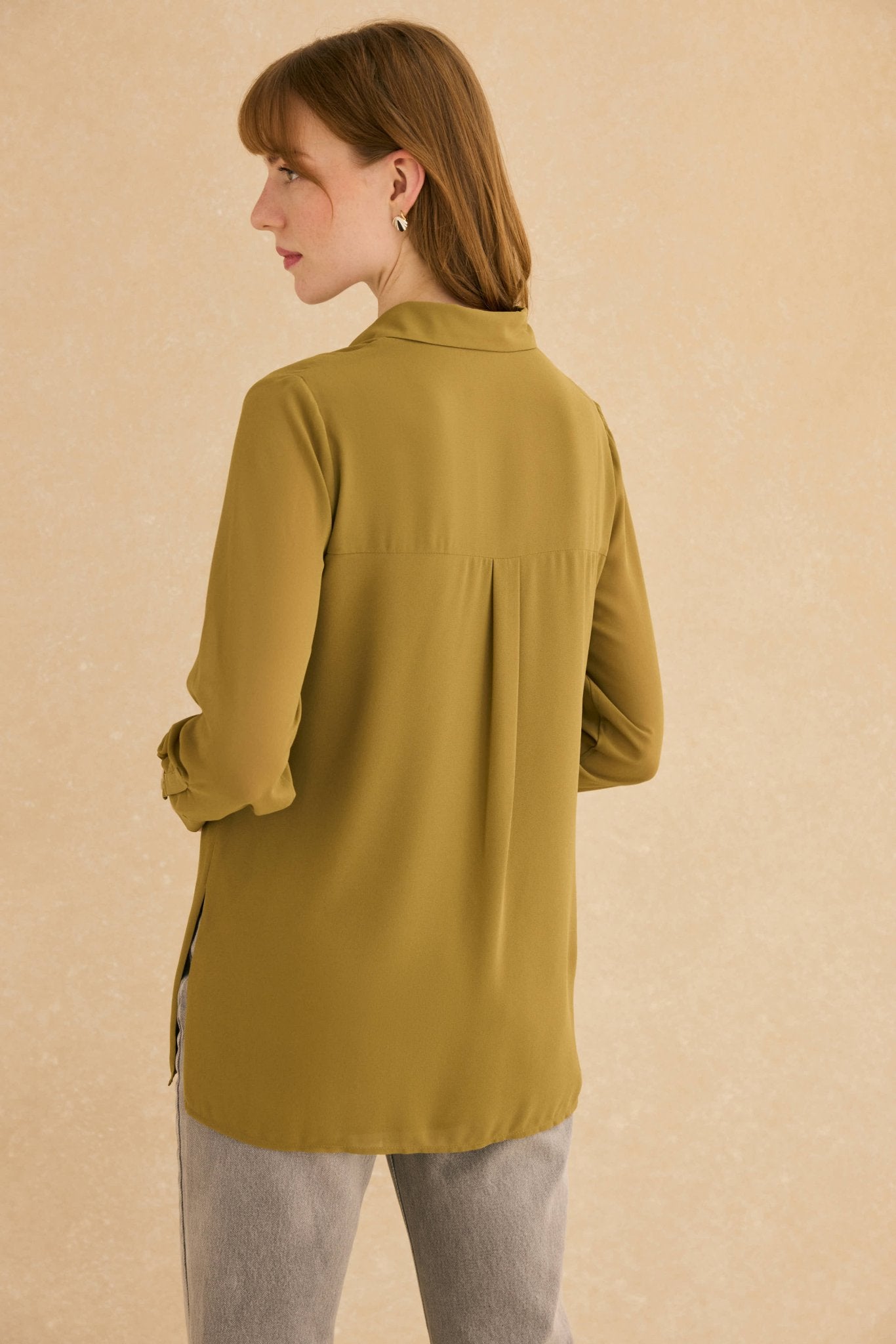 Blusa ESENCIA Verde Hojiblanca - BIMANI