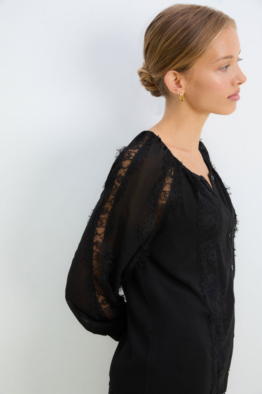 Blusa FLEUR Black - BIMANI