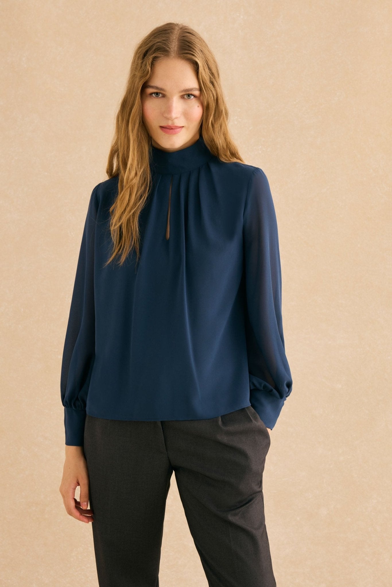 Blusa HALCÓN Azul Cantábrico - BIMANI