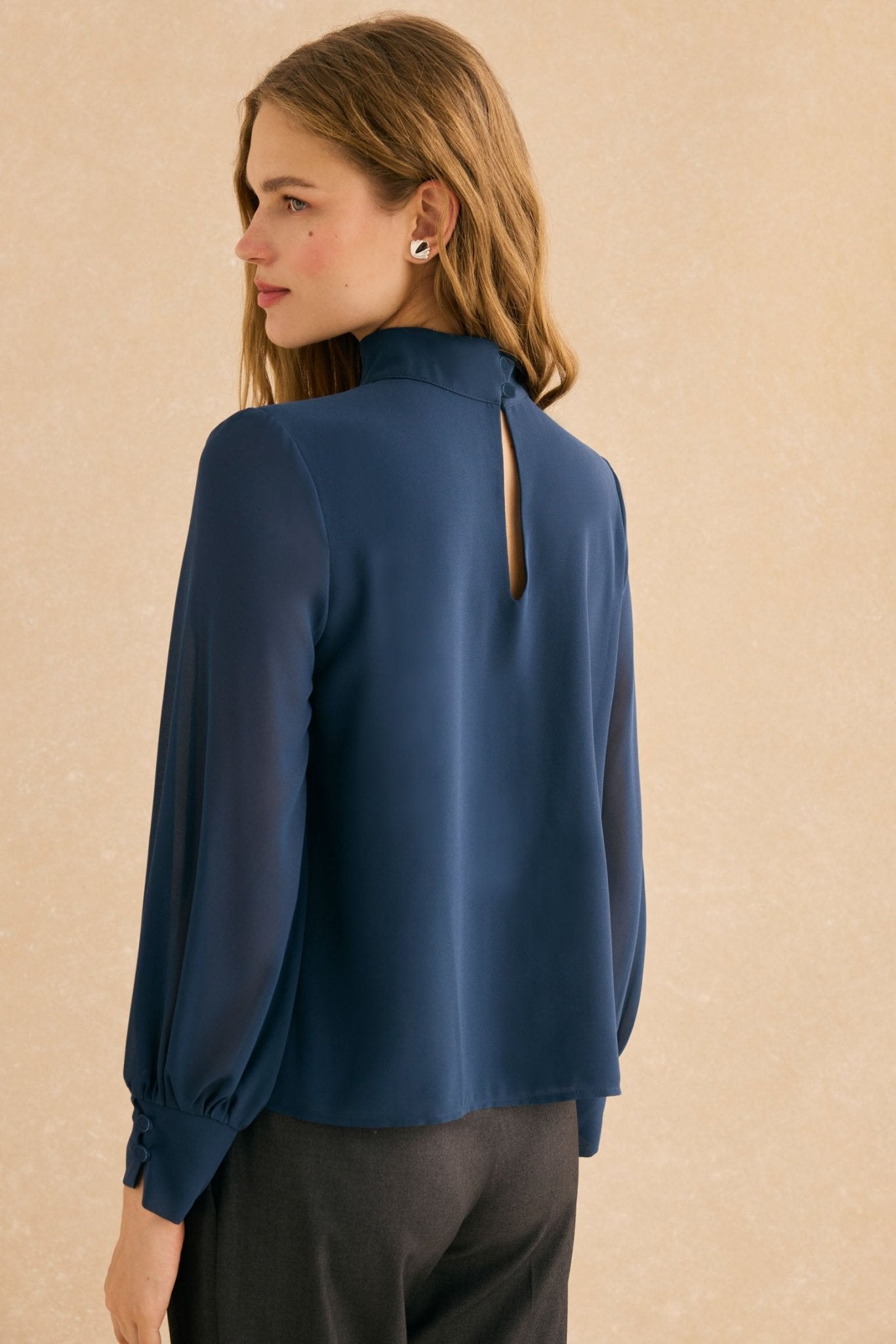 Blusa HALCÓN Azul Cantábrico - BIMANI
