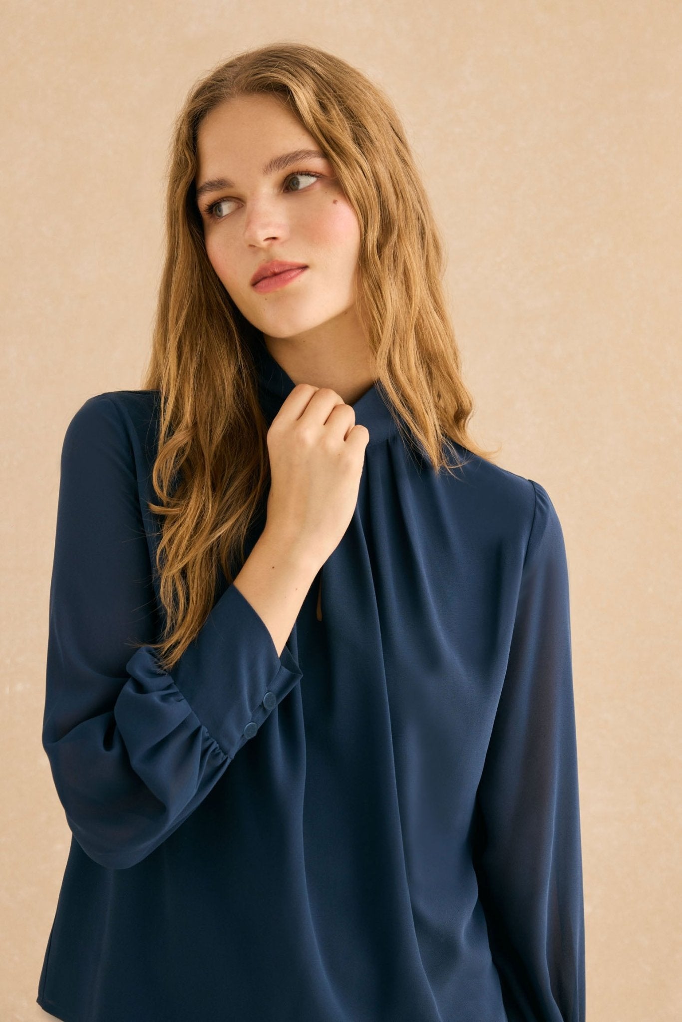 Blusa HALCÓN Azul Cantábrico - BIMANI