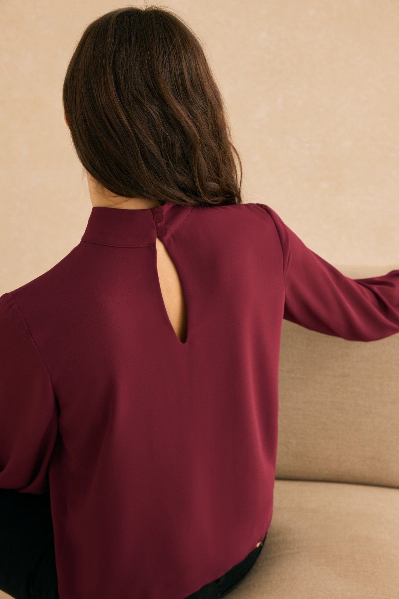 Blusa HALCÓN Burdeos Monastrell - BIMANI