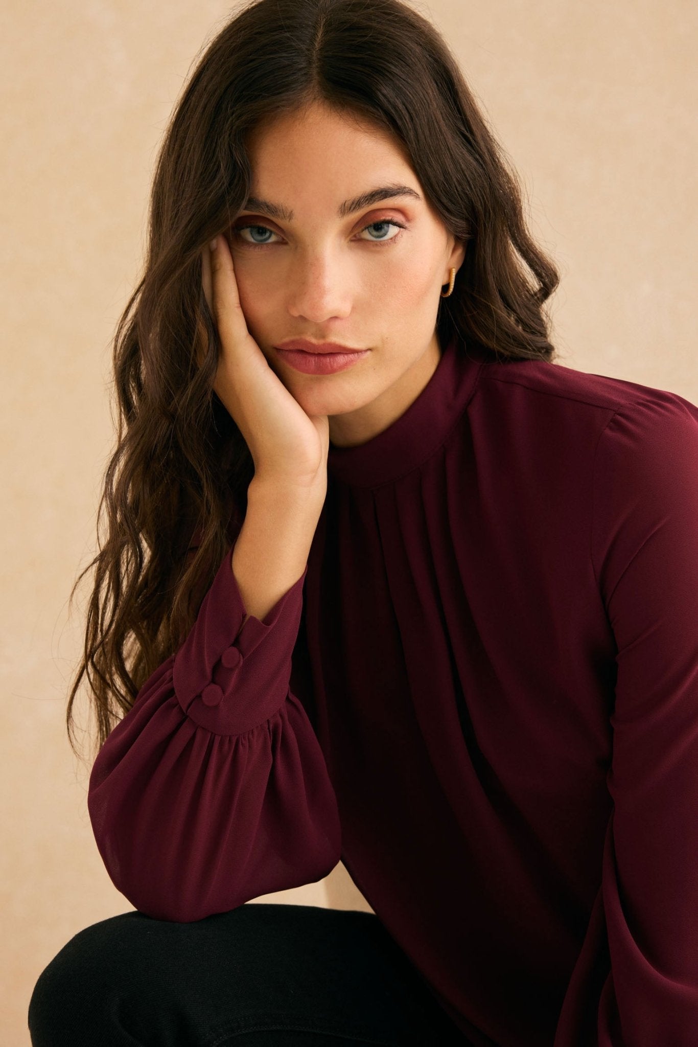 Blusa HALCÓN Burdeos Monastrell - BIMANI