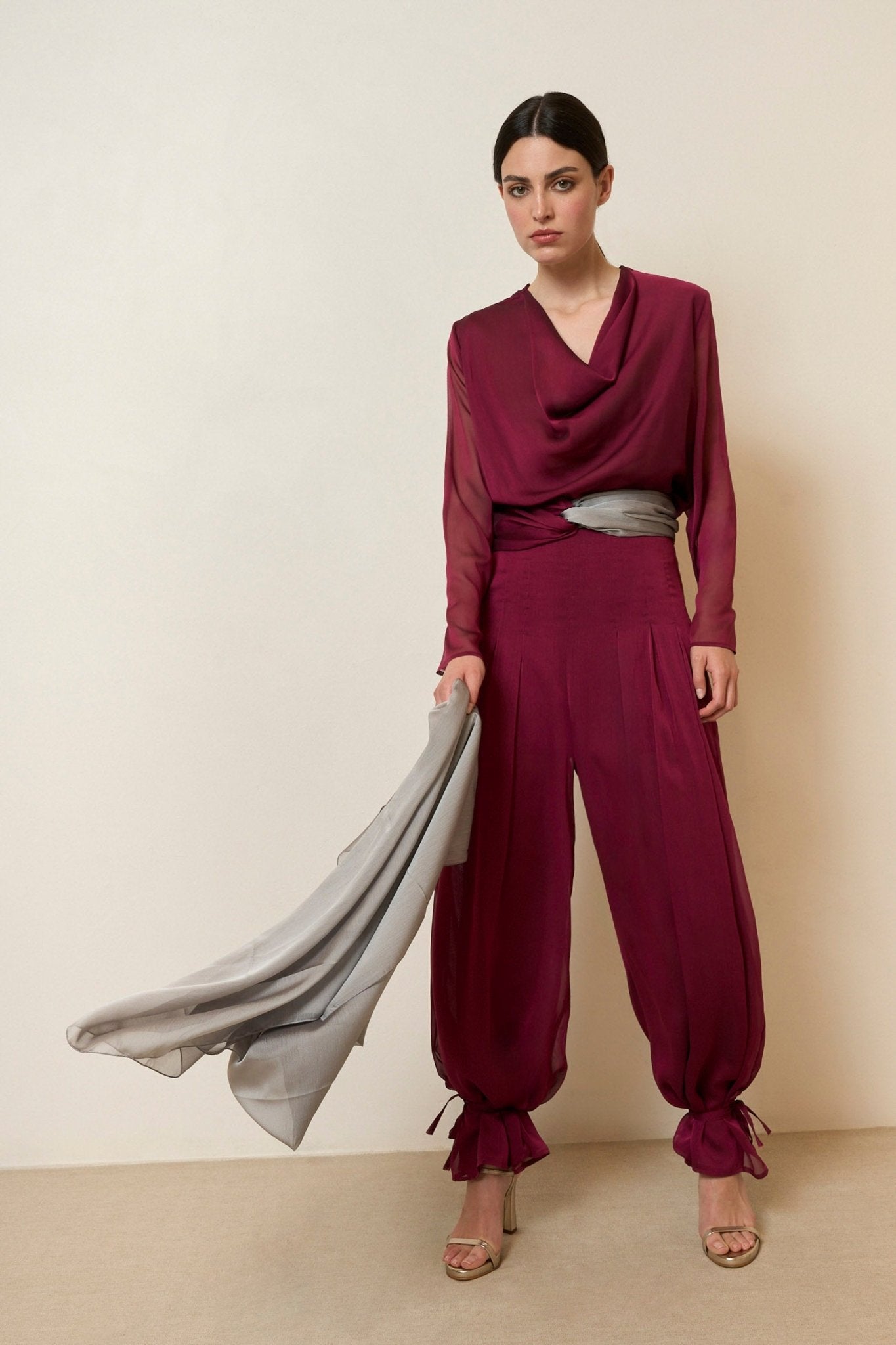 Blusa HELIANE Cereza Árida - BIMANI