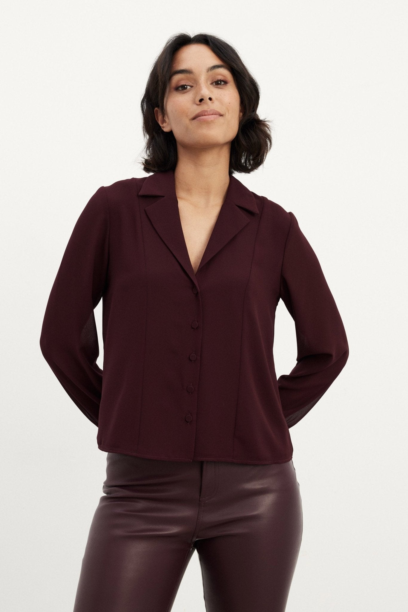 Blusa KENTIA Burgundy - BIMANI